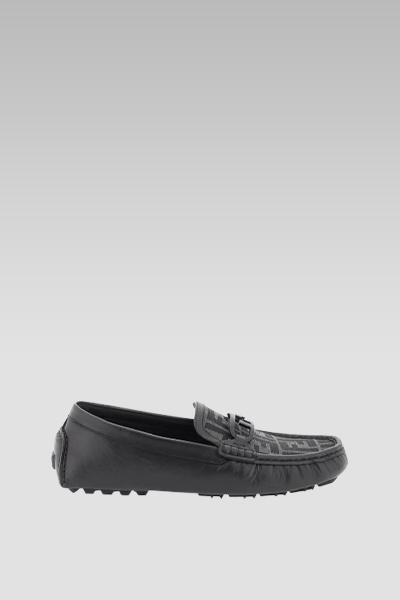 Fendi O Lock Driving Loafers