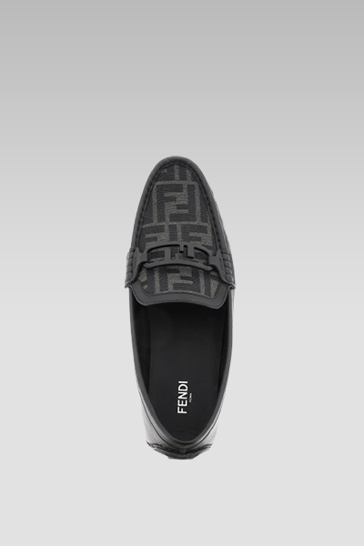 Fendi O Lock Driving Loafers