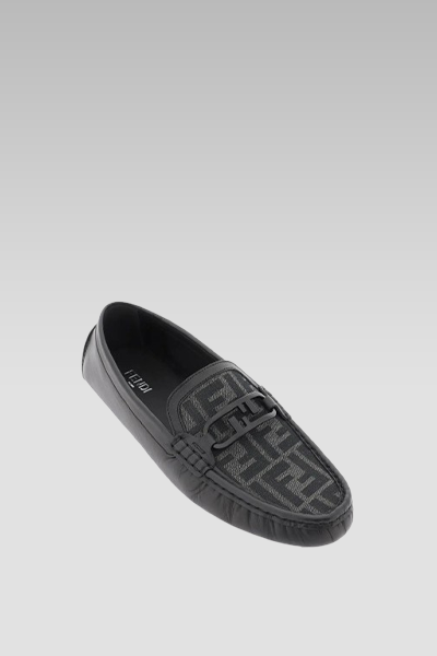 Fendi O Lock Driving Loafers